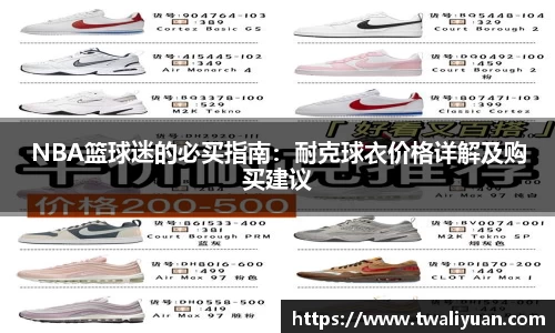 NBA篮球迷的必买指南：耐克球衣价格详解及购买建议
